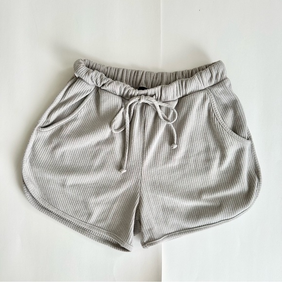 | vici - gray ribbed matching minimalist lounge set  - small | - Picture 4 of 16